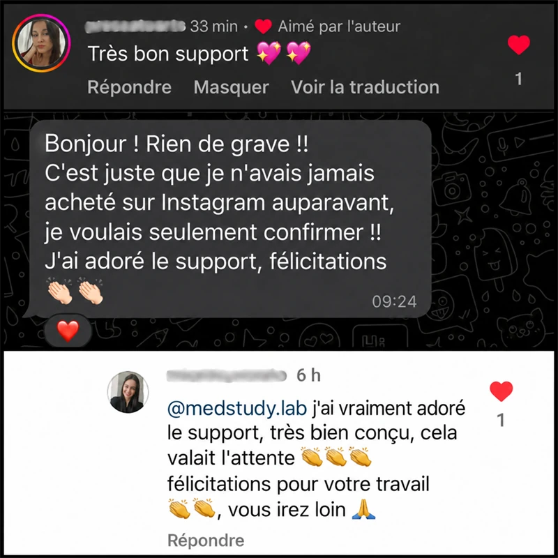 Avis d&rsquo;un &eacute;tudiant sur les supports Studio Facile