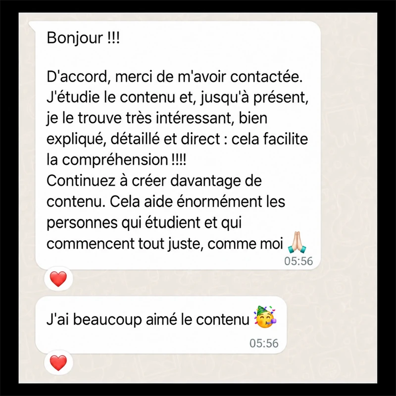 Avis d&rsquo;un &eacute;tudiant sur les supports Studio Facile