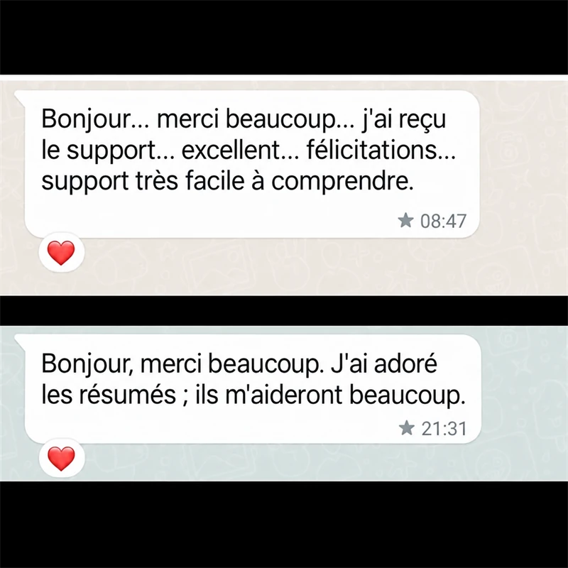 Avis d&rsquo;un &eacute;tudiant sur les supports Studio Facile